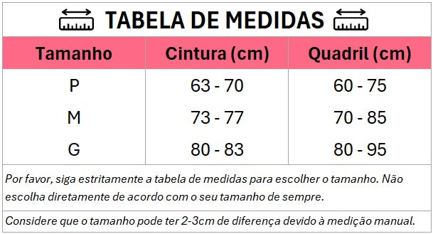 Calcinha push-up - diversos modelos