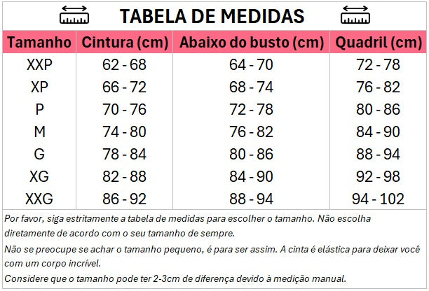 Cinta modeladora de compressão dupla